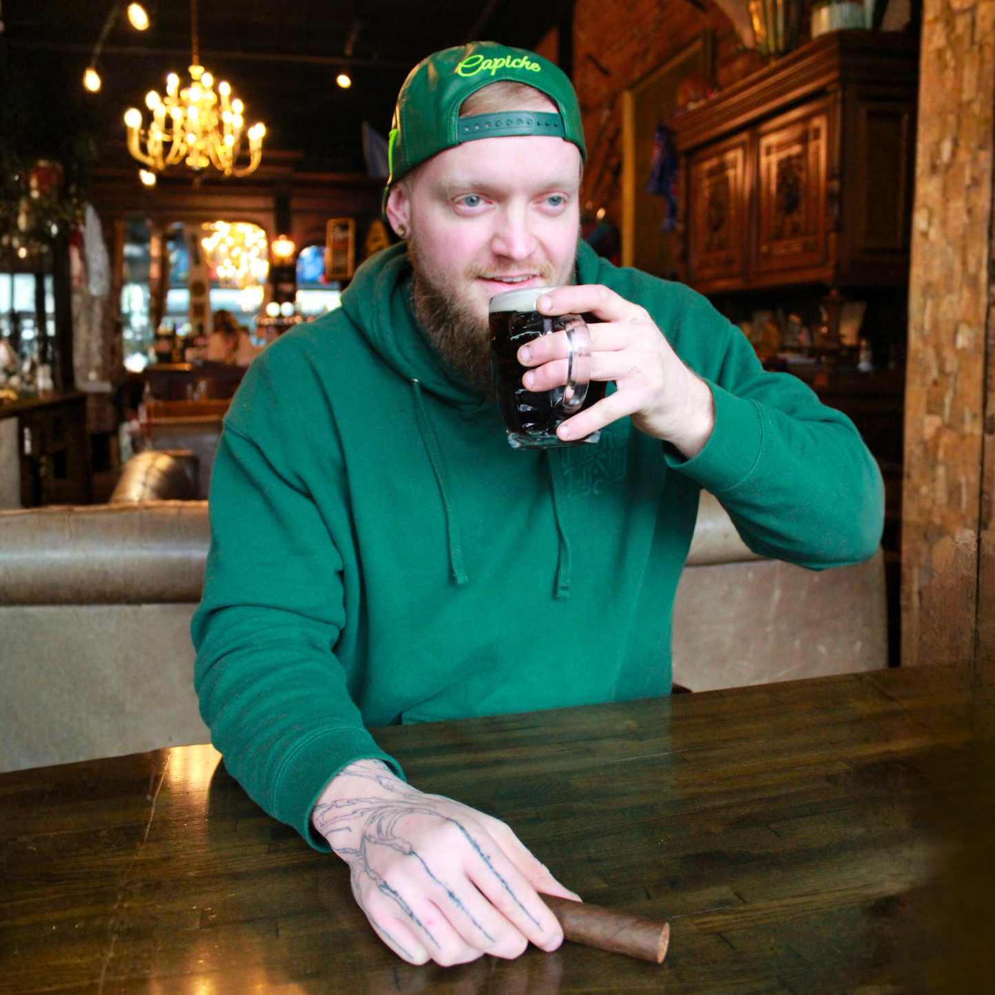 LIMITED EDITION St. Patricks Day Snapback - Green Faux Leather