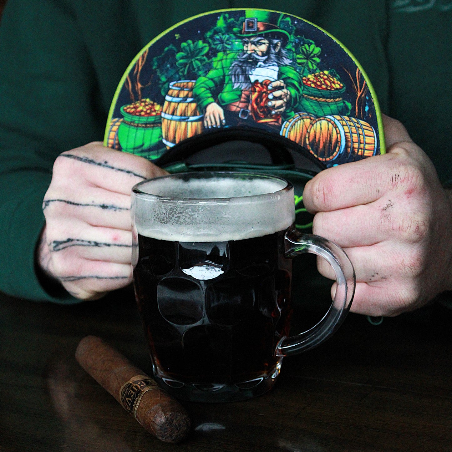 LIMITED EDITION St. Patricks Day Snapback - Green Faux Leather