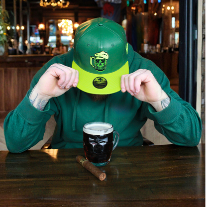 LIMITED EDITION St. Patricks Day Snapback - Green Faux Leather