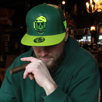 LIMITED EDITION St. Patricks Day Snapback - Green Faux Leather