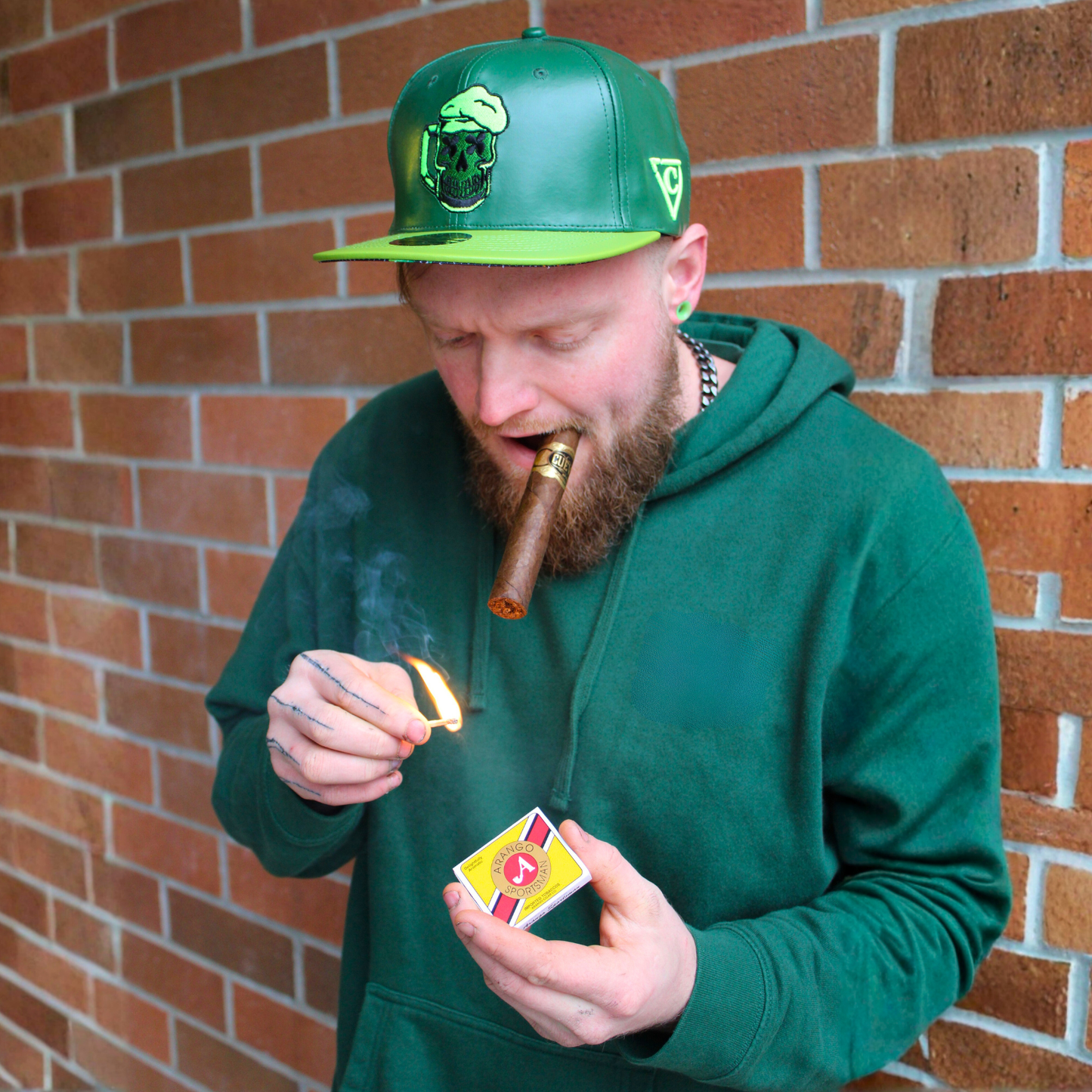 LIMITED EDITION St. Patricks Day Snapback - Green Faux Leather