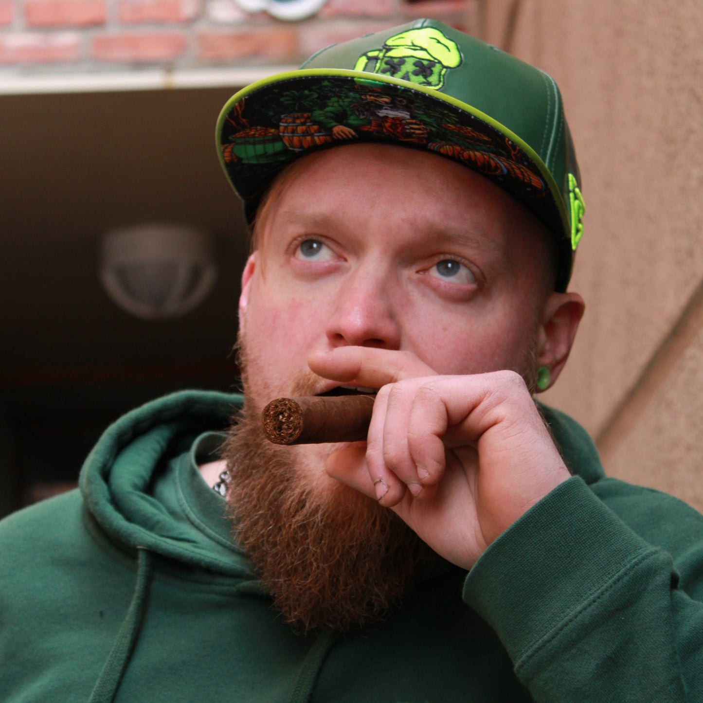 LIMITED EDITION St. Patricks Day Snapback - Green Faux Leather