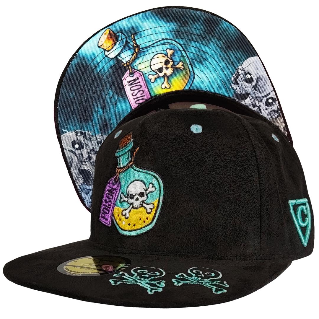 LIMITED EDITION Enno_Ink x Capiche Poison Snapback - Black Suede