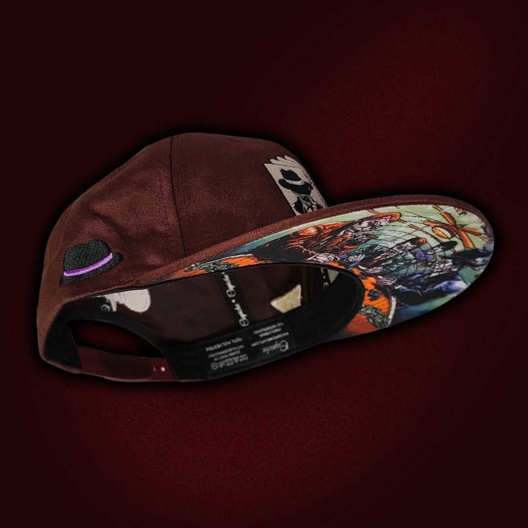 Mafia Poker Snapback No. 1 - Burgundy Suede