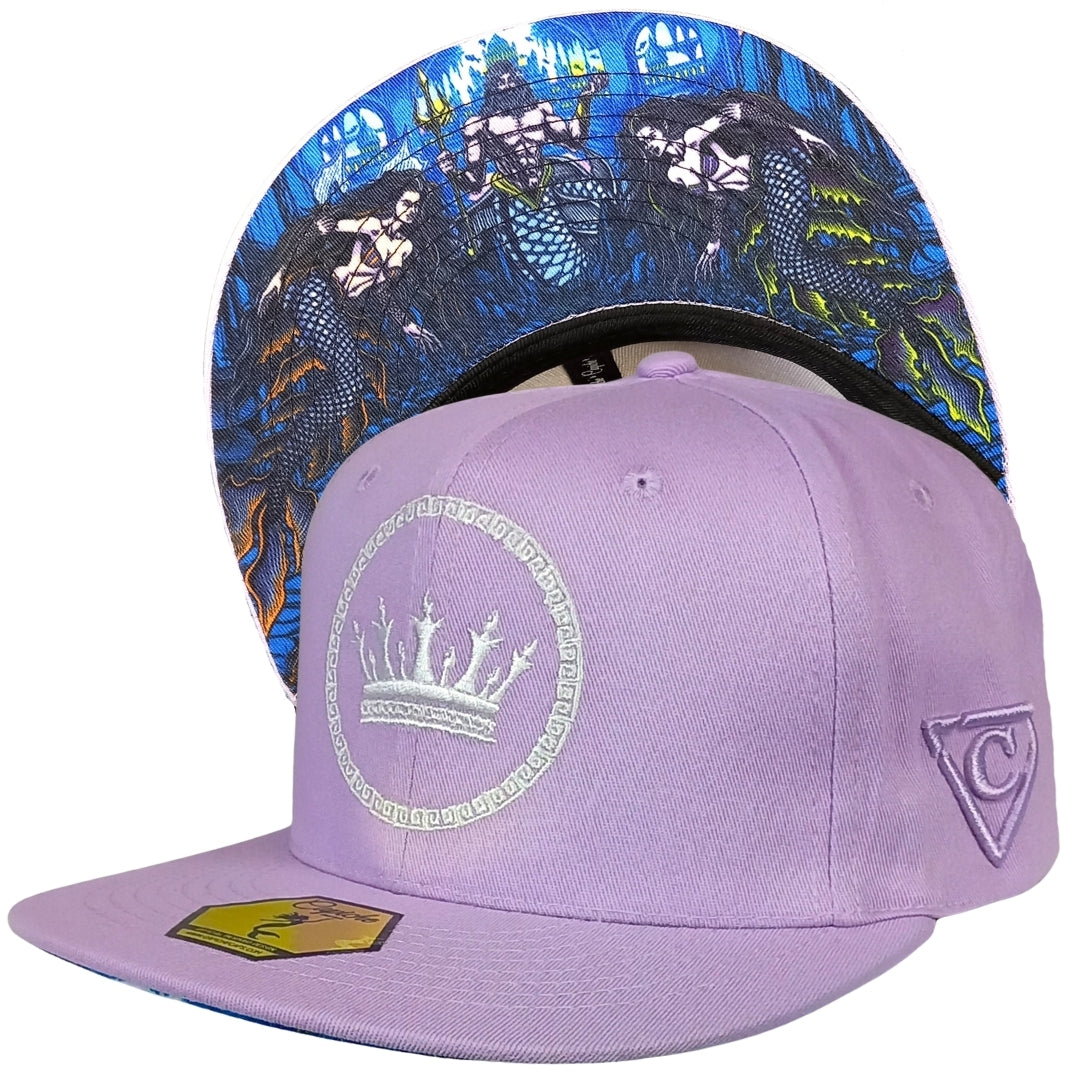 Gorra Snapback Mermaids Kingdom - Morado pastel