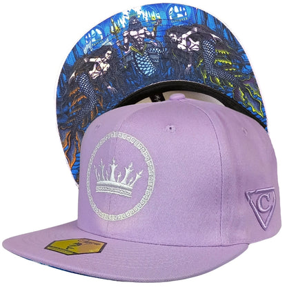 Gorra Snapback Mermaids Kingdom - Morado pastel