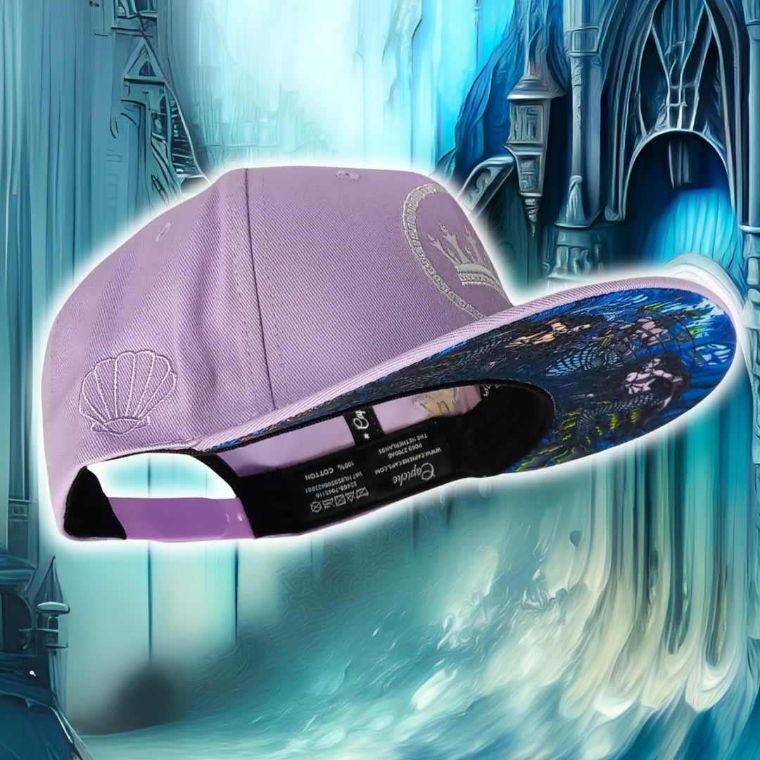 Gorra Snapback Mermaids Kingdom - Morado pastel