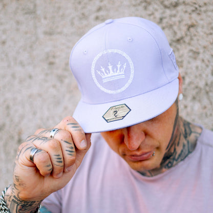 Gorra Snapback Mermaids Kingdom - Morado pastel