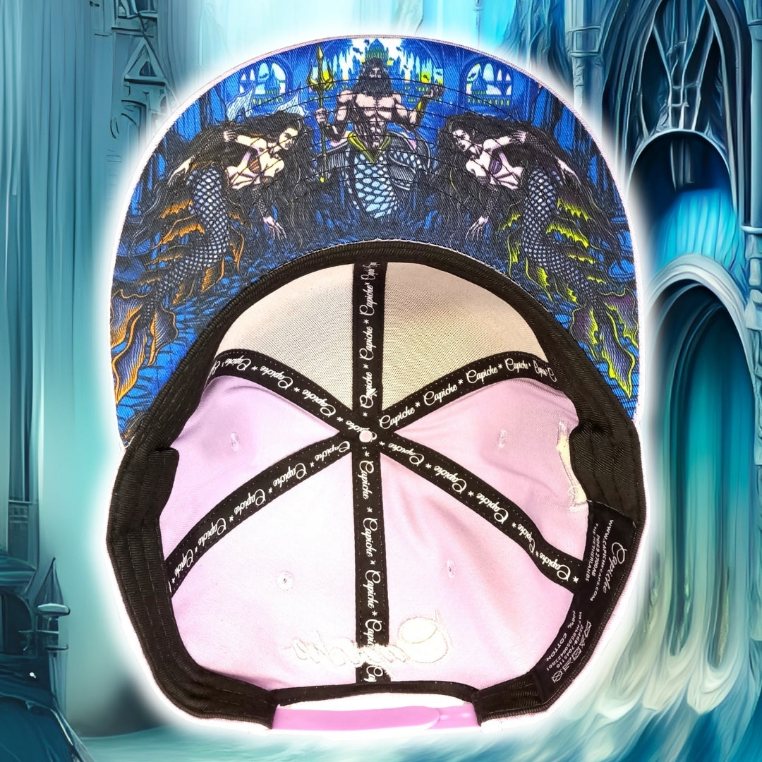 Gorra Snapback Mermaids Kingdom - Morado pastel
