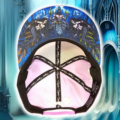 Gorra Snapback Mermaids Kingdom - Morado pastel