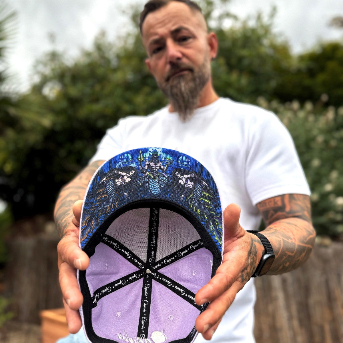 Gorra Snapback Mermaids Kingdom - Morado pastel