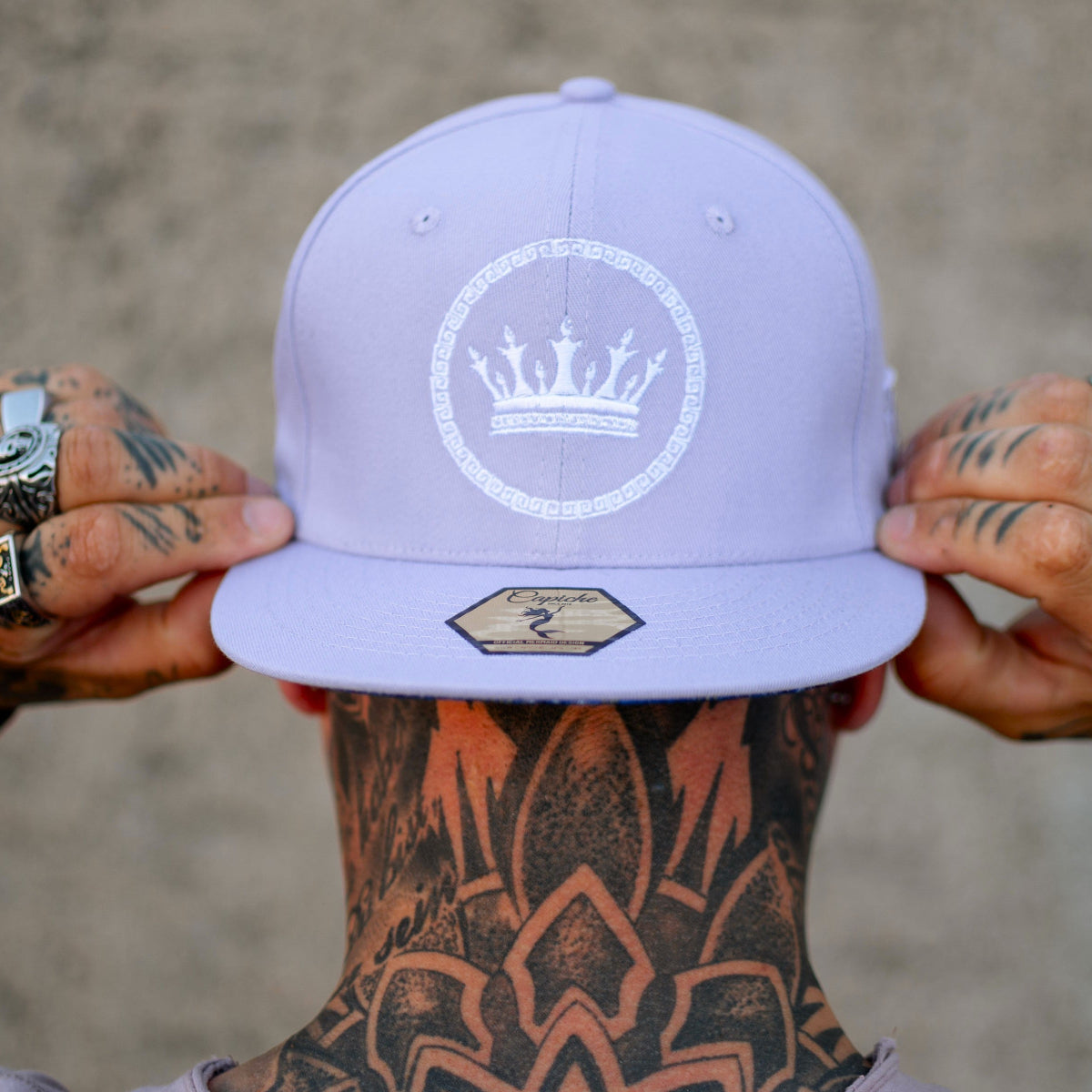 Gorra Snapback Mermaids Kingdom - Morado pastel