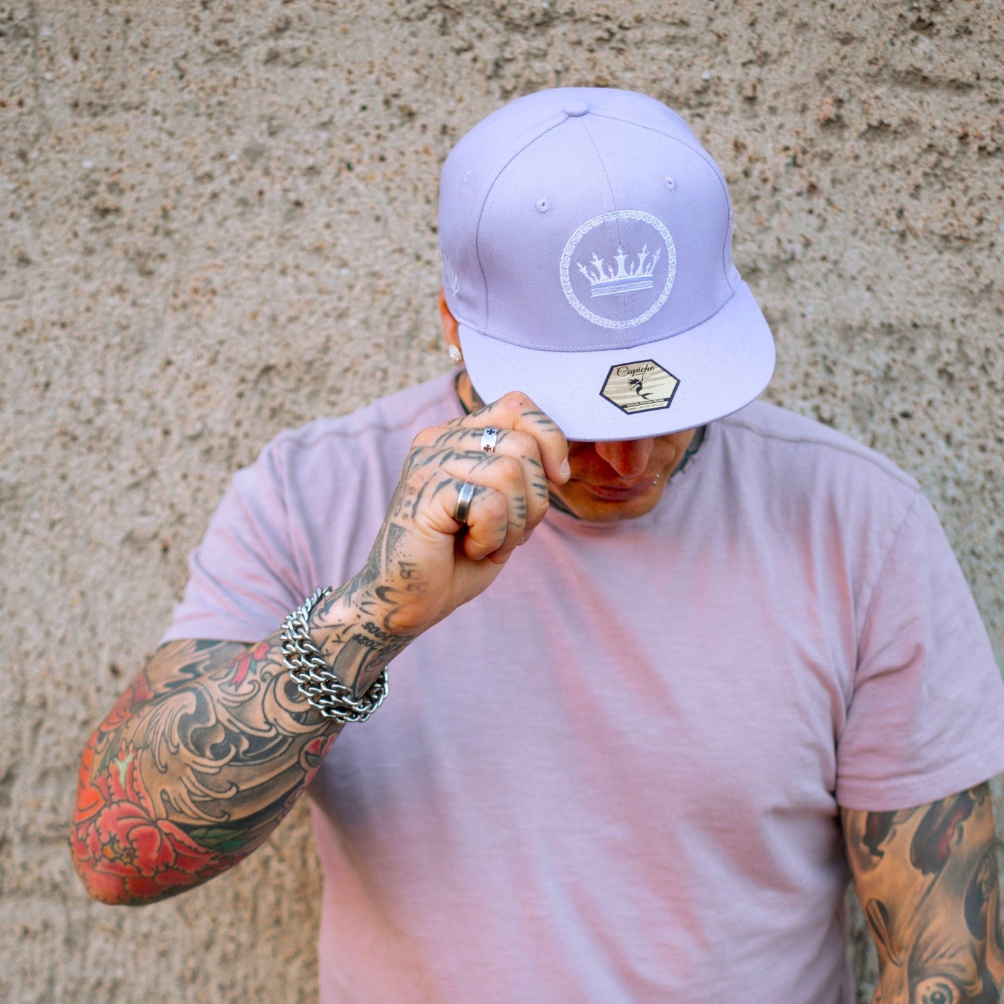 Gorra Snapback Mermaids Kingdom - Morado pastel