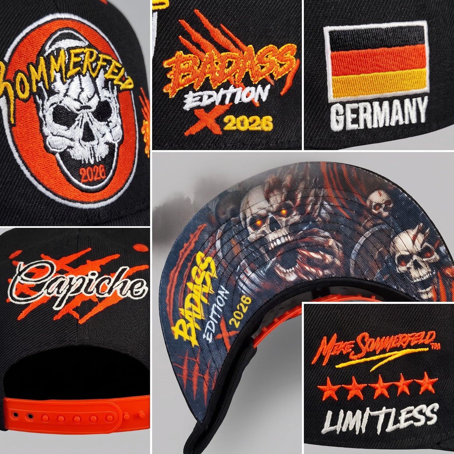 LIMITED EDITION Mike Sommerfeld 2.0 Snapback - Black/Red