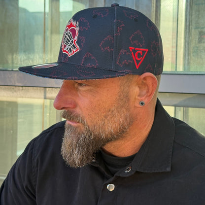 LIMITED EDITION My Forever Valentine Snapback - Midnight Blue/Red Hearts