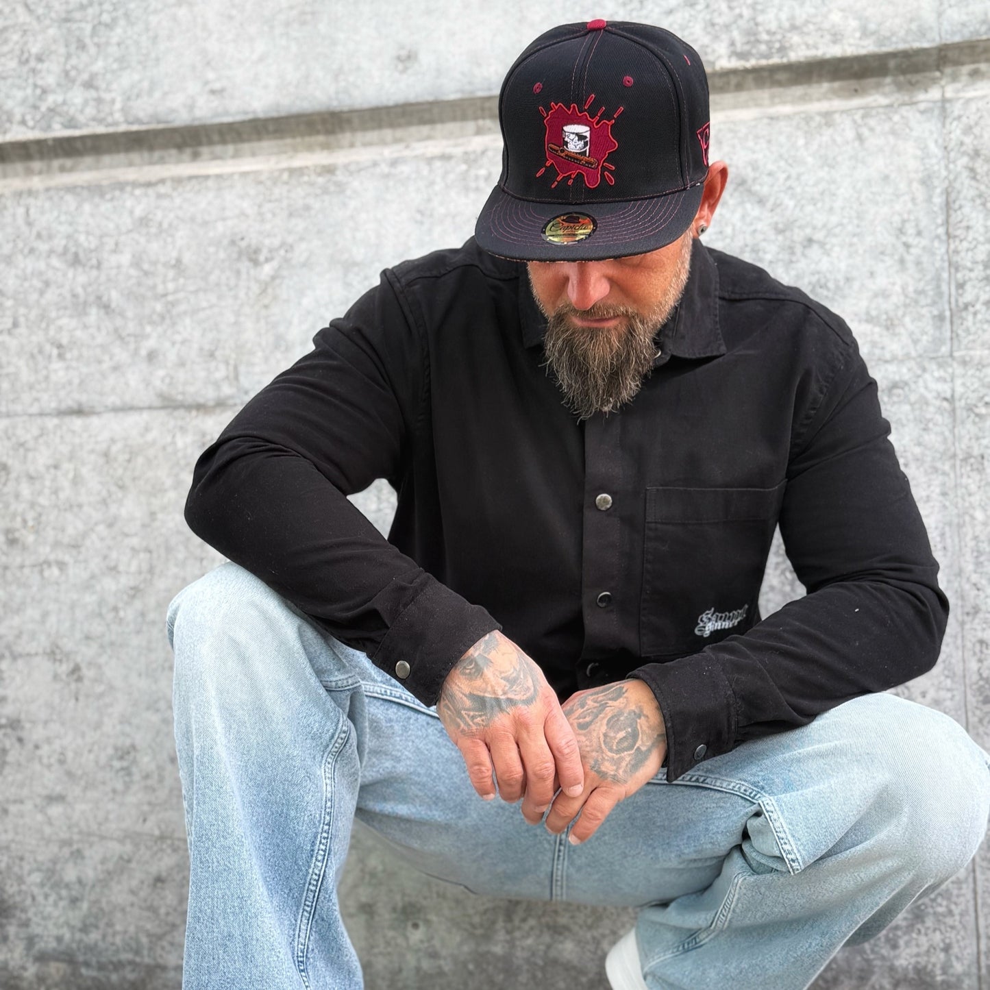 No Blood, No Trust Snapback No. 3 - Black