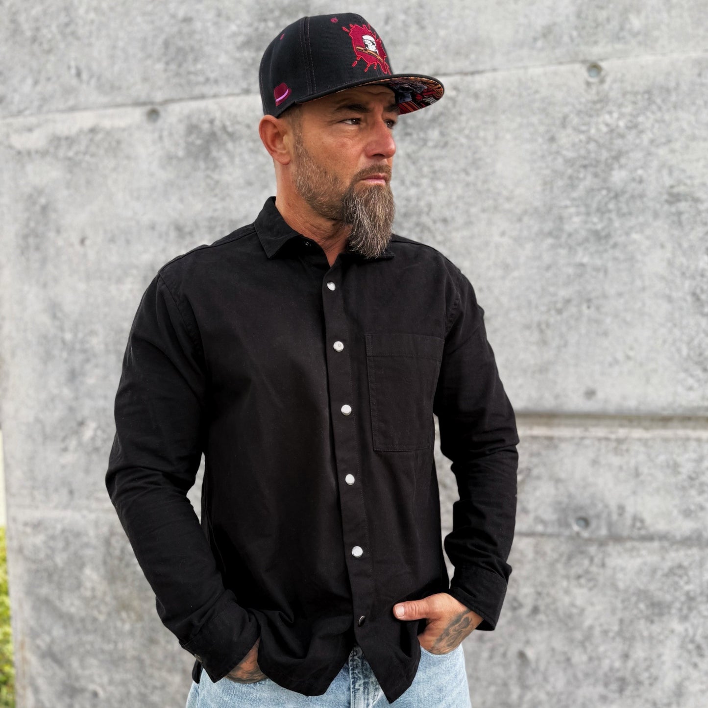 No Blood, No Trust Snapback No. 3 - Black