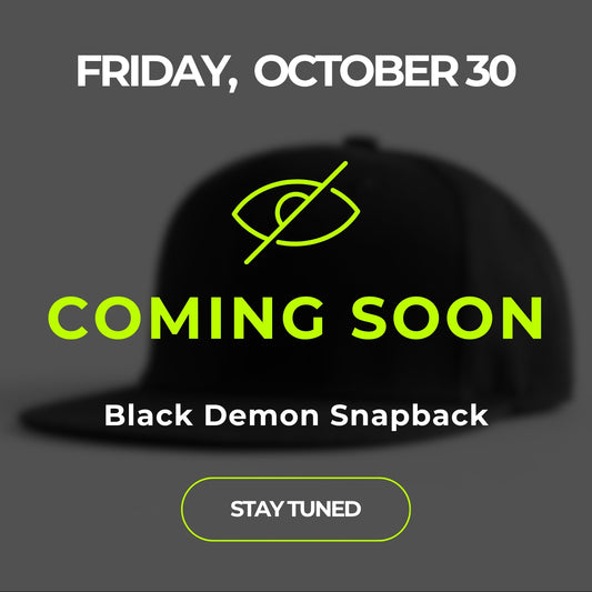 [Oct 30] Black Demon Snapback - Black Suede & Golden Thread