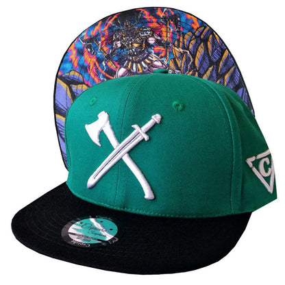 Viking 2 Snapback - Green/Black