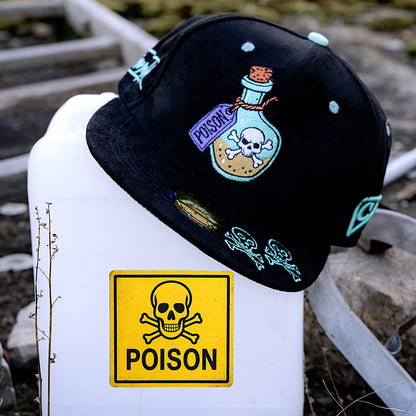 [JAN 27] LIMITED EDITION Enno_Ink x Capiche Poison Snapback - Black Suede