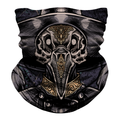 Plague Doctor Biker Mask - Dark Grey