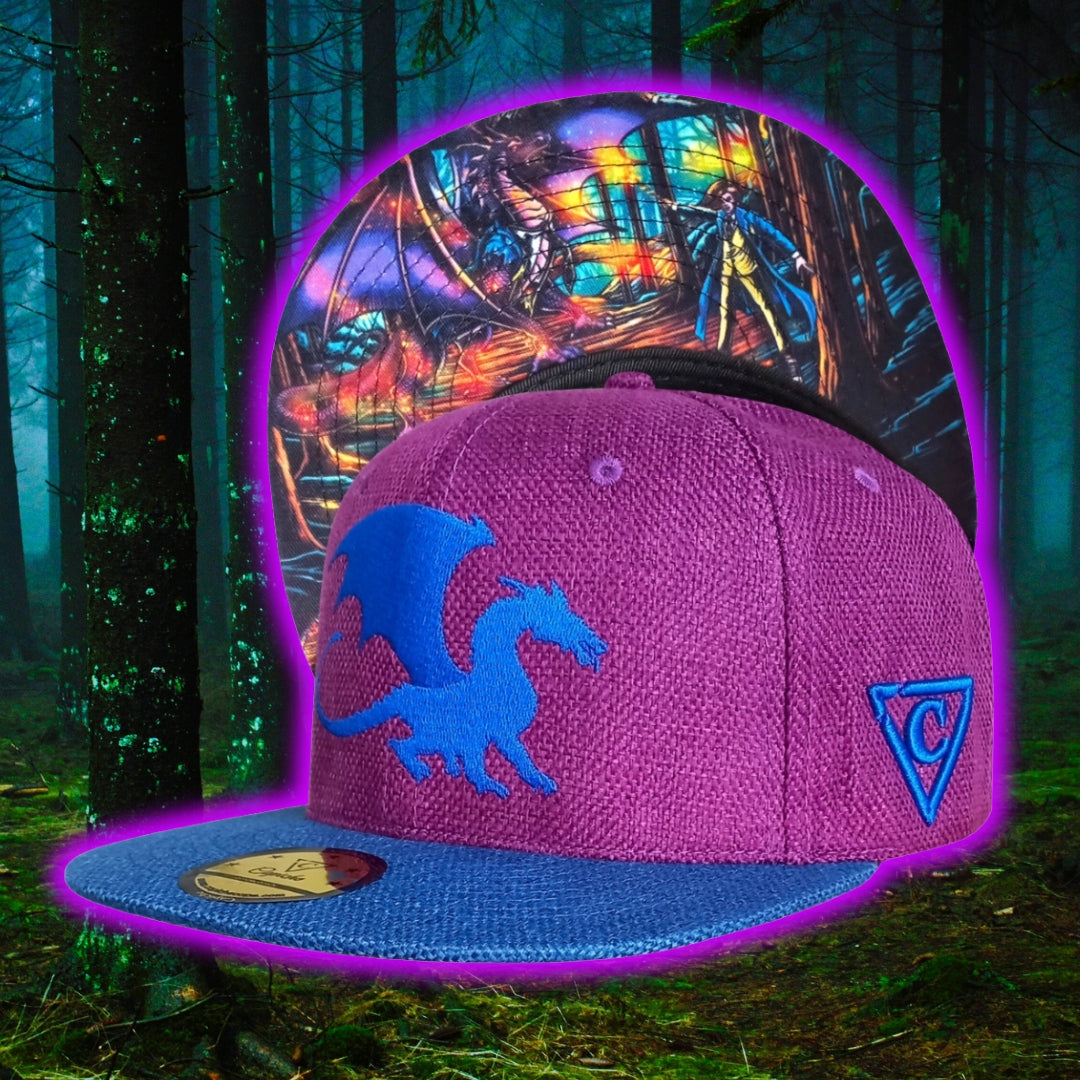 Purple Blue Thick Cotton Snapback Harry Potter Inspired from Capiche Caps