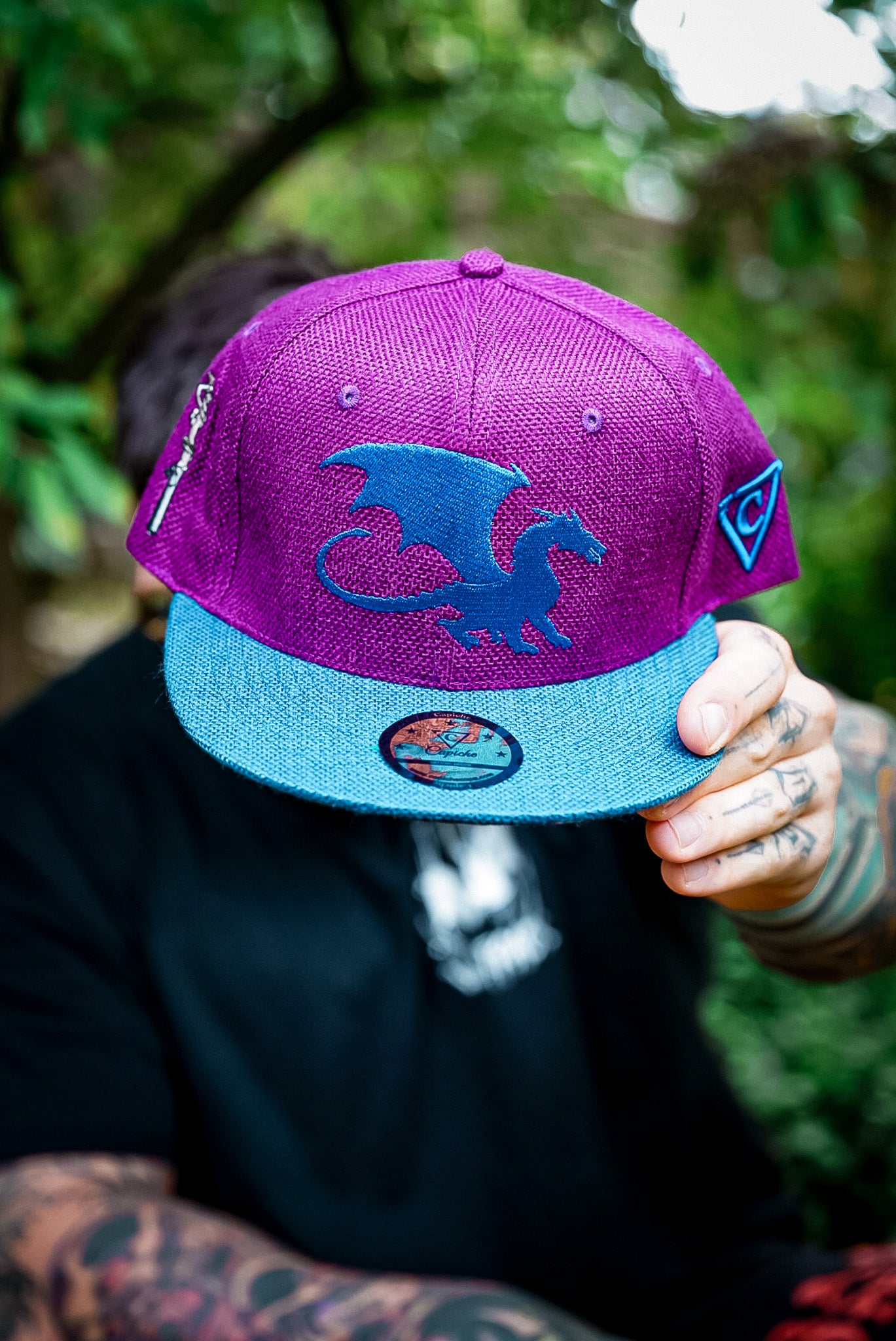 Purple Blue Thick Cotton Snapback Harry Potter Inspired from Capiche Caps