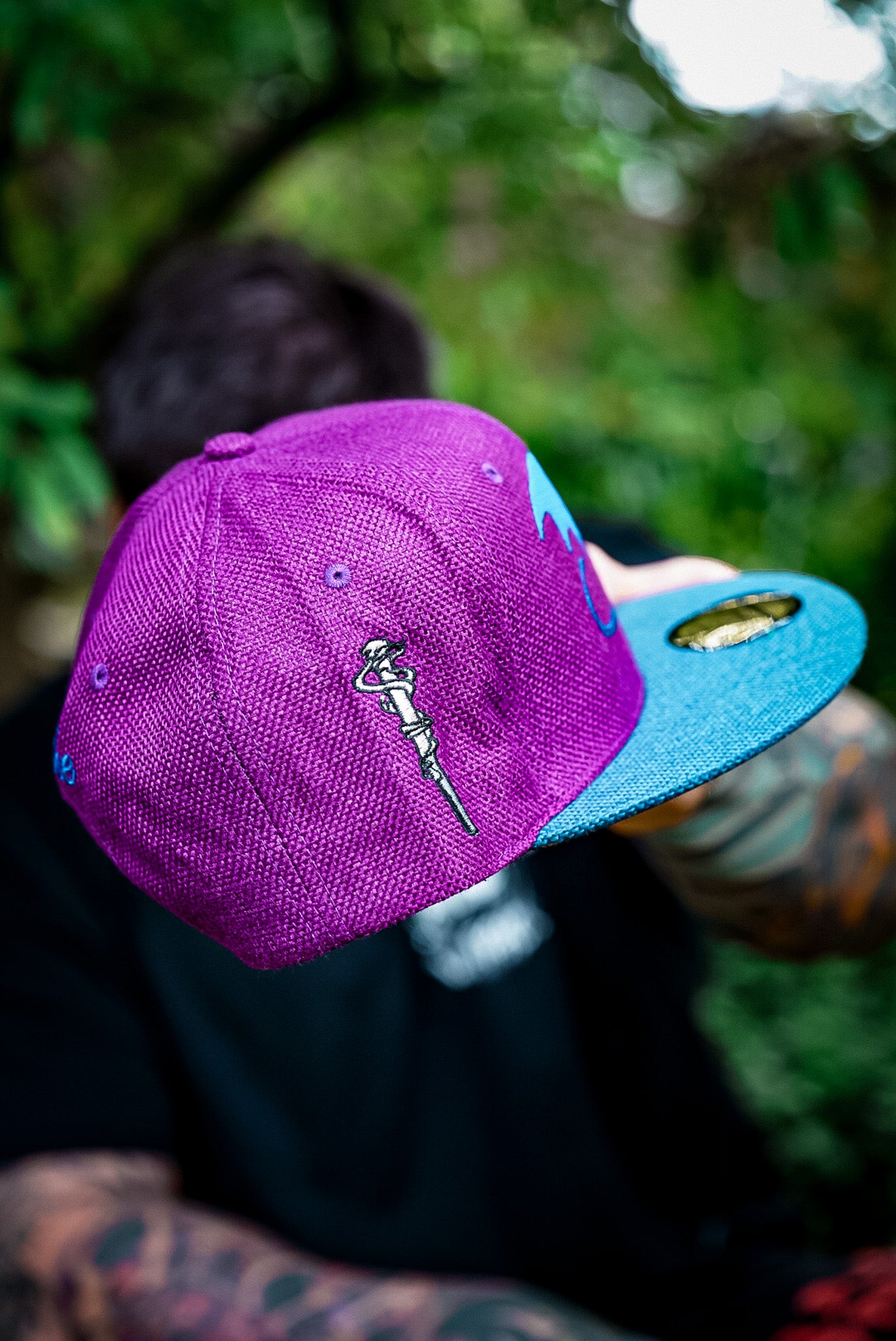 Purple Blue Thick Cotton Snapback Harry Potter Inspired from Capiche Caps