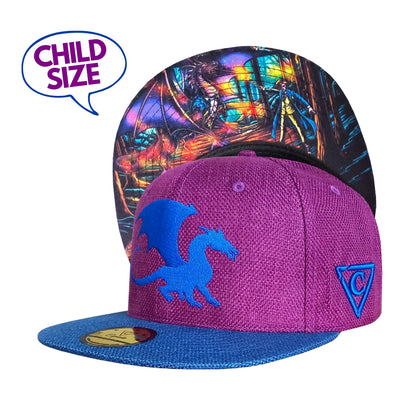 Purple Blue Thick Cotton Children's Snapback Harry Potter Inspired from Capiche Caps