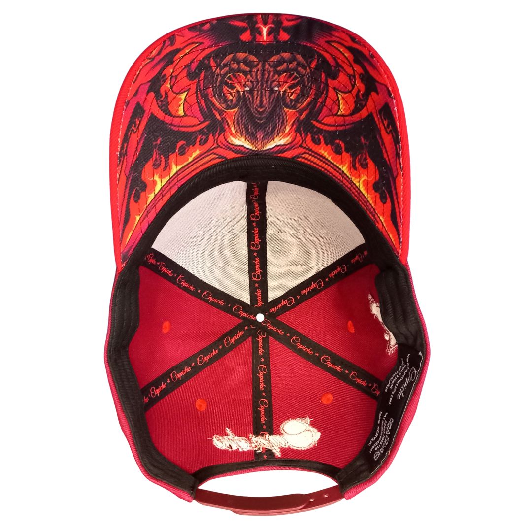 Aries Curved Cap - Red