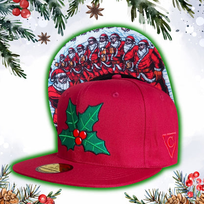 Limited Christmas Snapback Red Santa's Choir from Capiche Caps