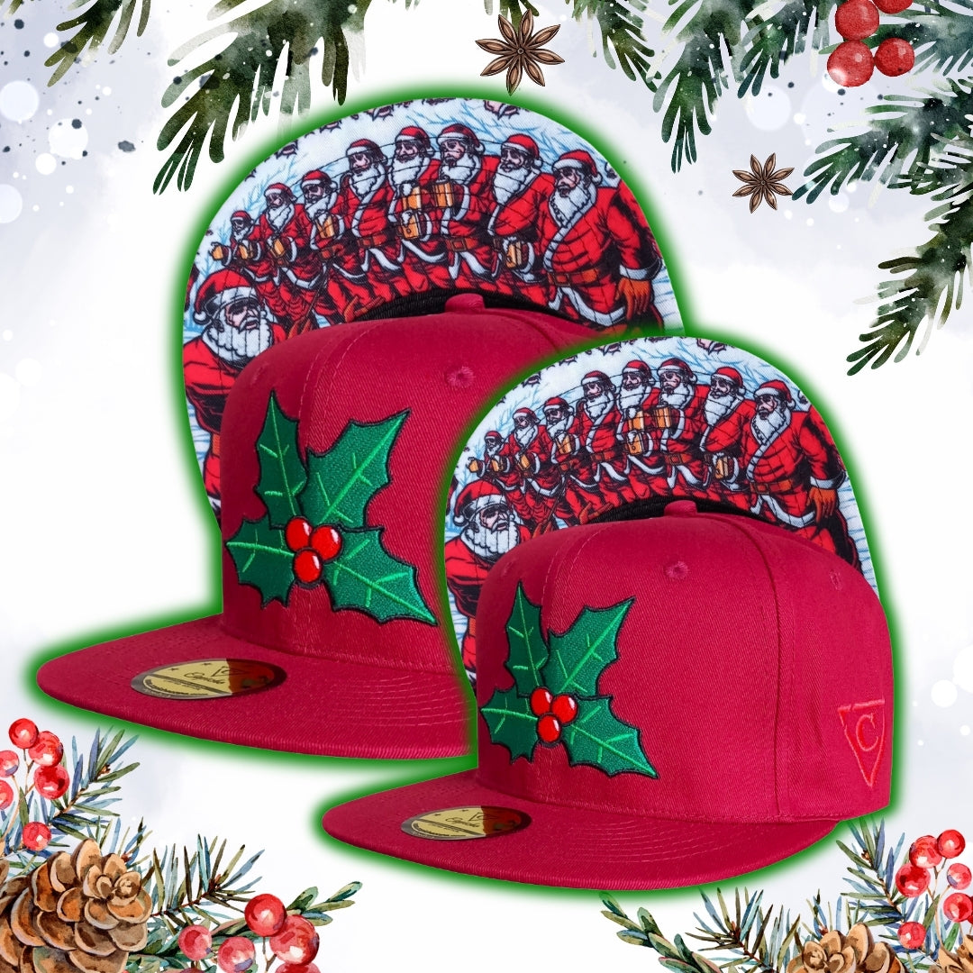 Limited Christmas Snapback Red Santa's Choir from Capiche Caps