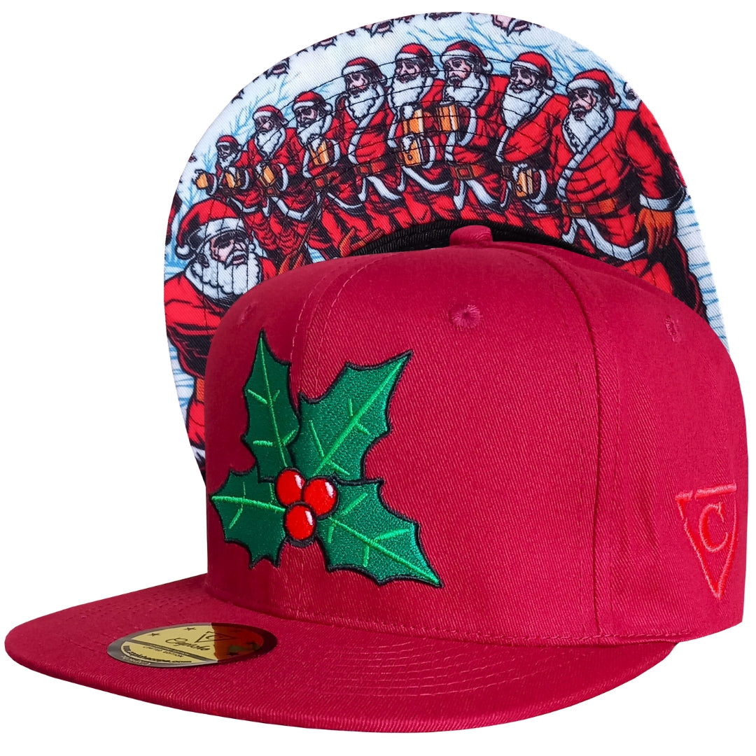 Limited Christmas Snapback Red Santa's Choir from Capiche Caps