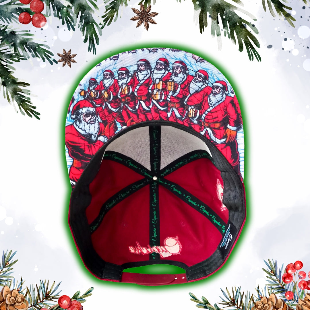 Limited Christmas Snapback Red Santa's Choir from Capiche Caps