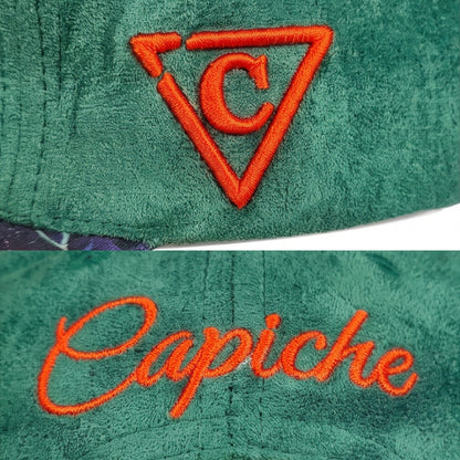 Ritual Temple Snapback - Green Suede/Sinister Pattern