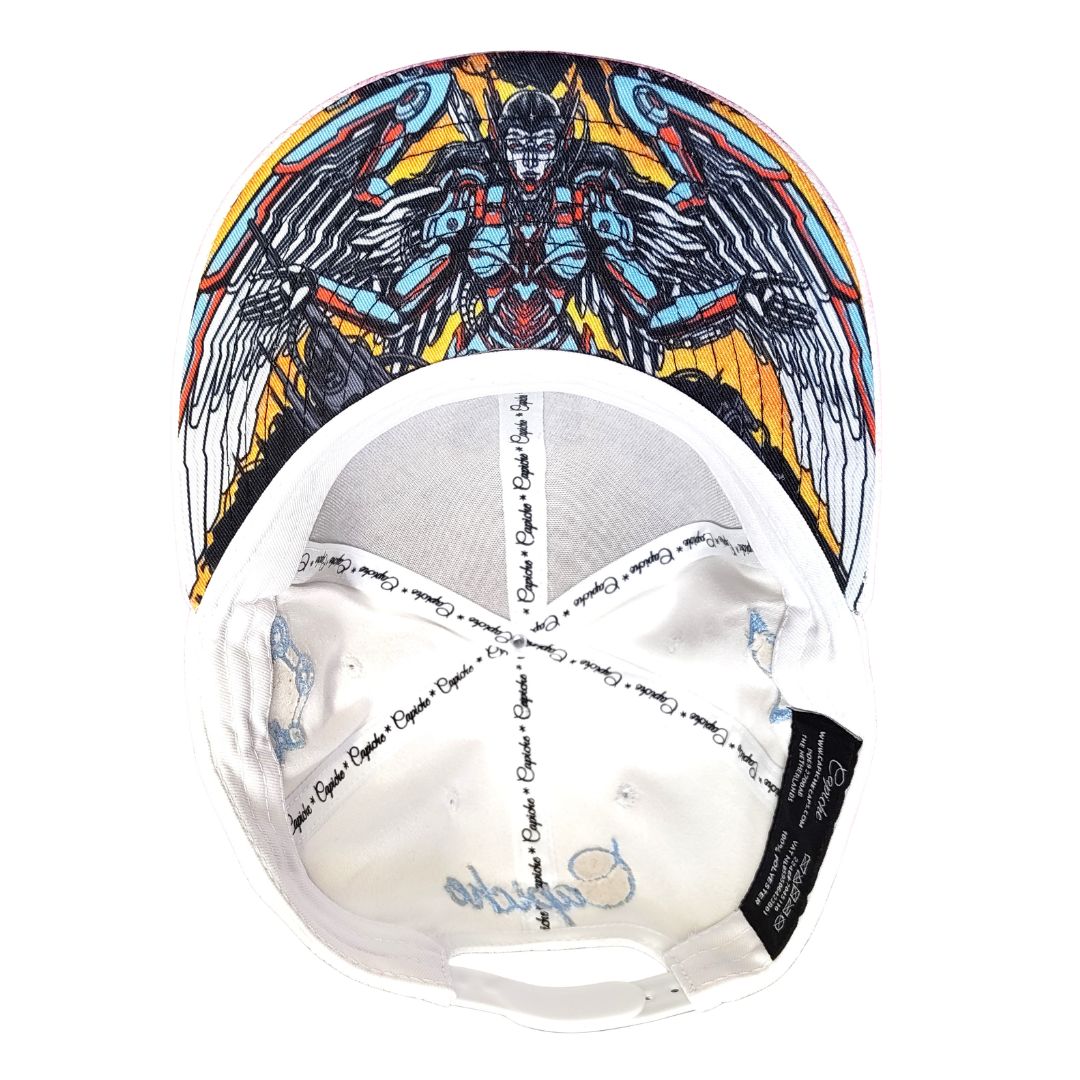 Robot Angel Snapback - White Suede