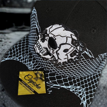 Robot Skull Snapback - Black/Wired Grey