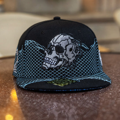 Robot Skull Snapback - Black/Wired Grey