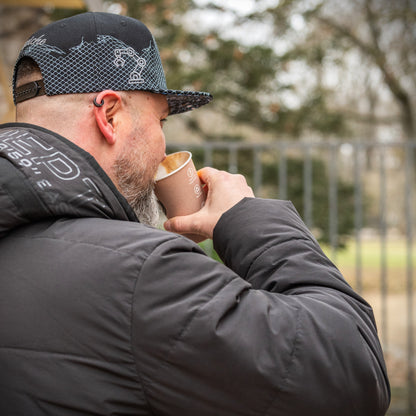 Robot Skull Snapback - Black/Wired Grey