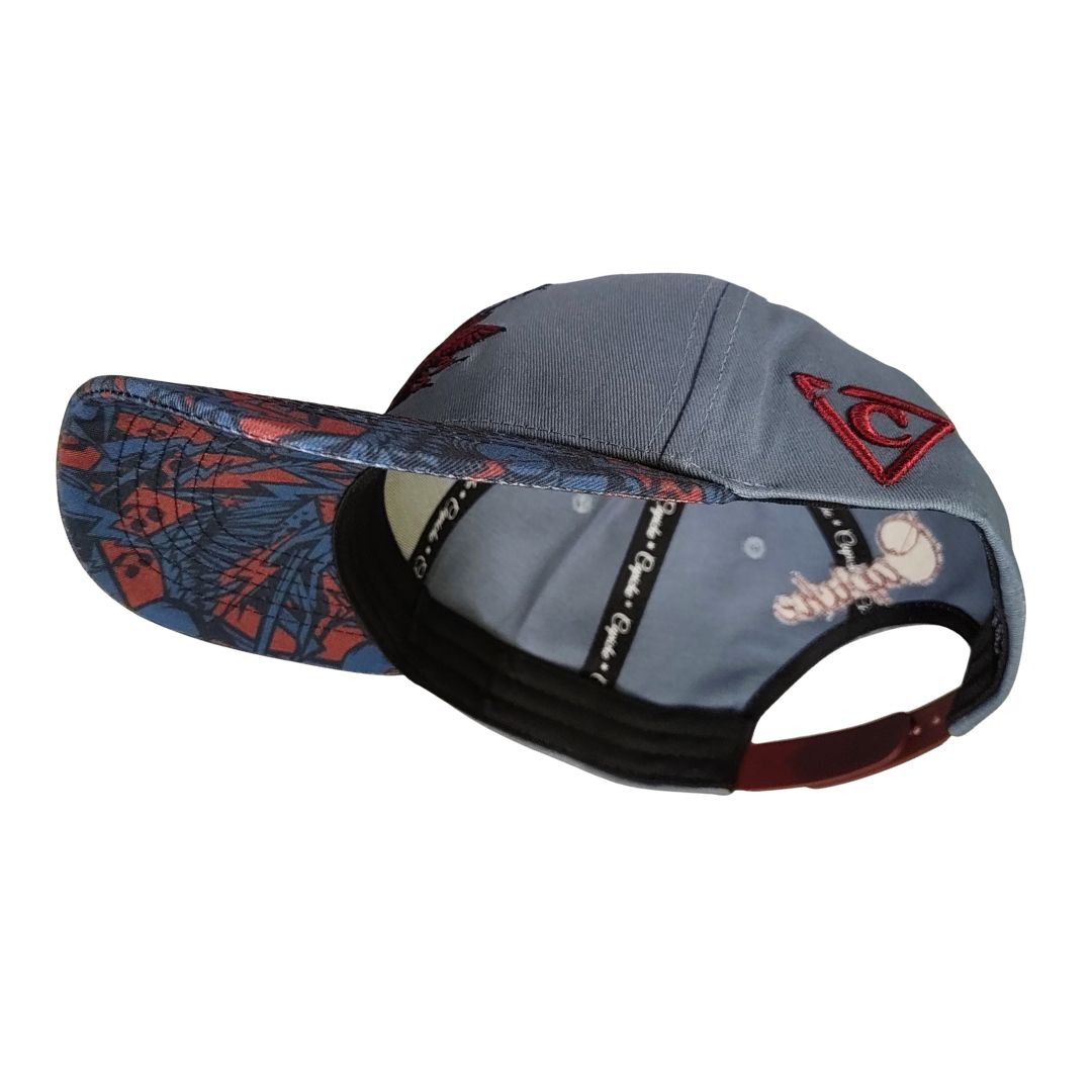 Cappellino Rock On Curved - Grigio/Rosso