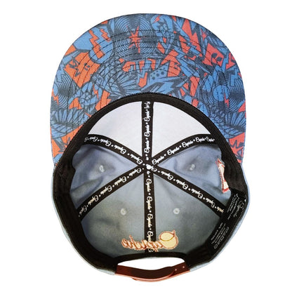 Rock On Snapback - Grey/Red