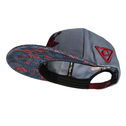 Rock On Snapback - Grey/Red