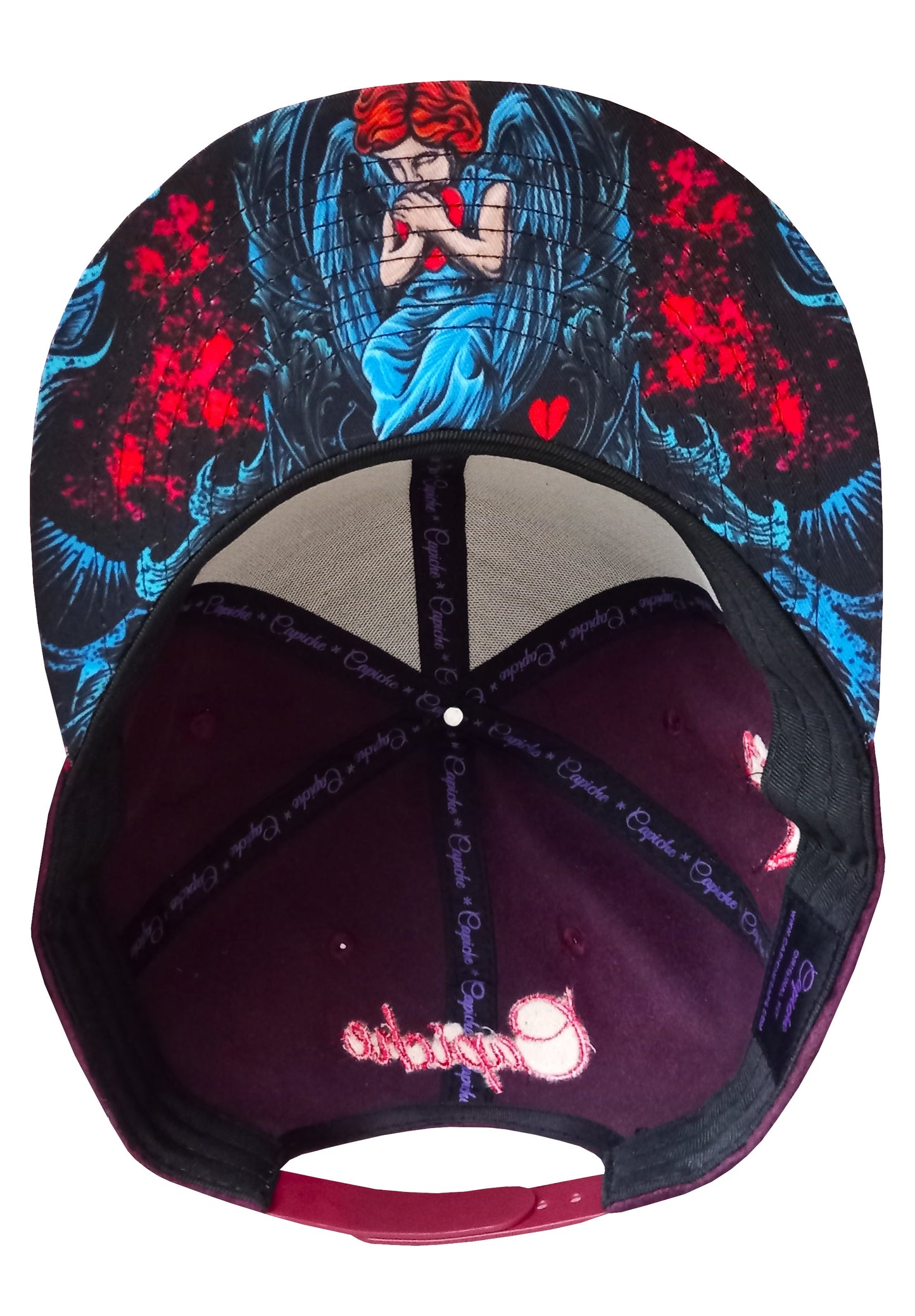 Savior Snapback - Dark Purple/Red Suede