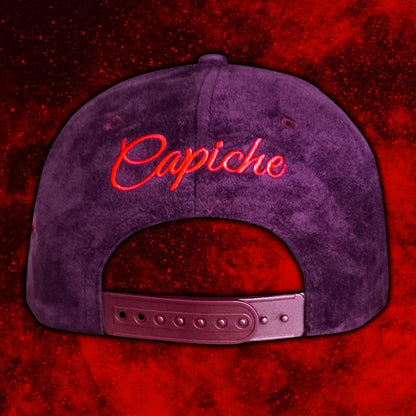 Savior Snapback - Donkerpaars/Donkerrood suède