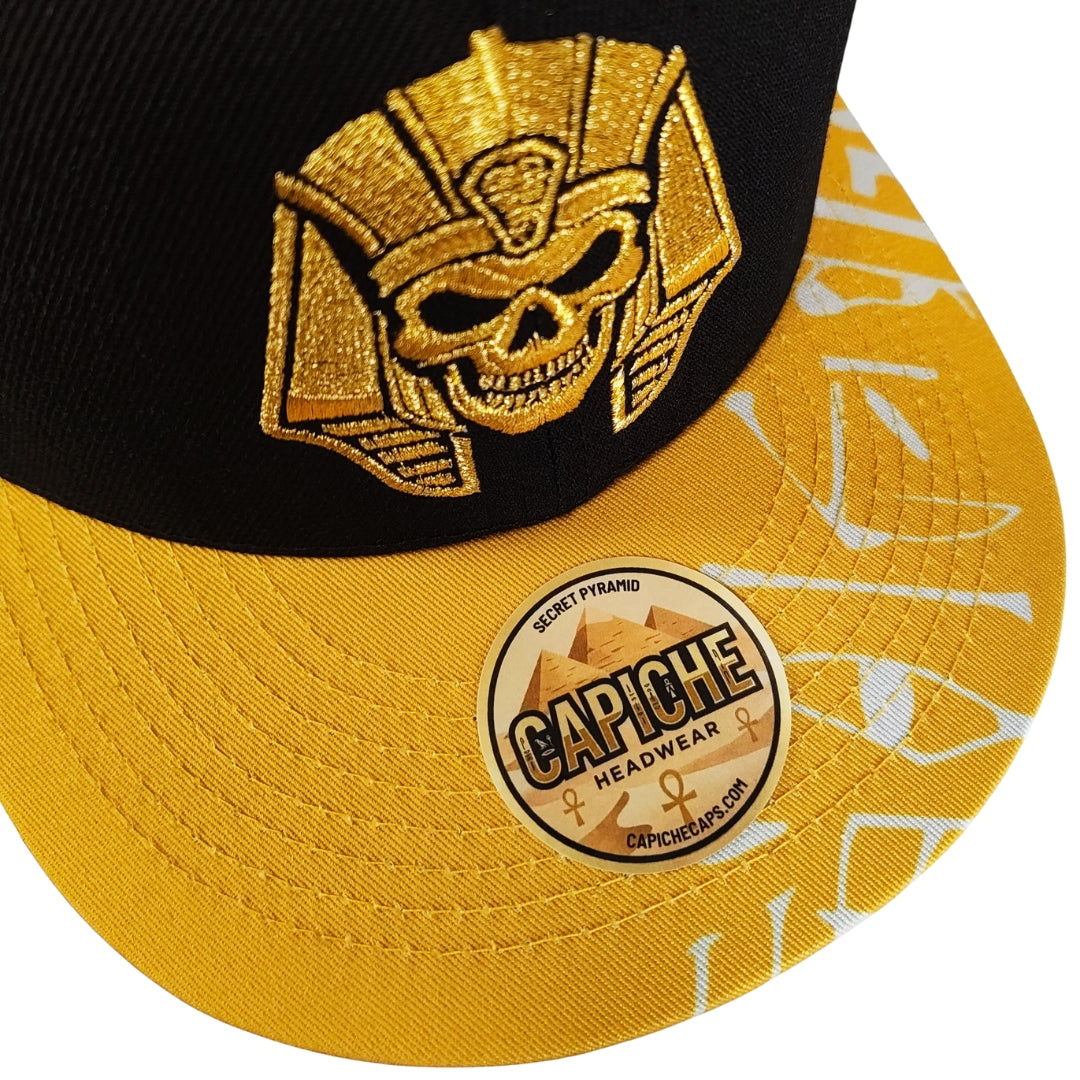 Secret Pyramid Snapback - Black/Yellow