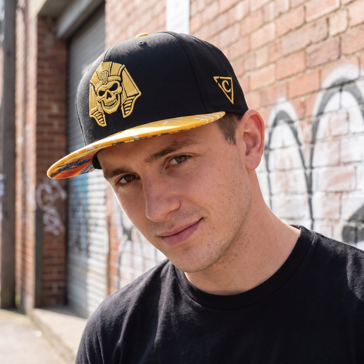 Secret Pyramid Snapback - Black/Yellow