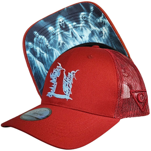LIMITED EDITION Shadows Trucker-Kappe – Burgunderrot