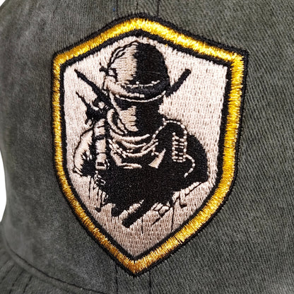 Soldier Snapback - Army Grey Washed Fabric