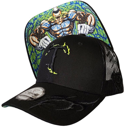 Czapka z daszkiem z tatuażem – czarna