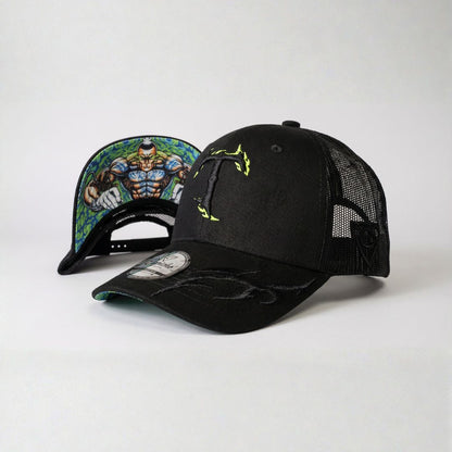 Czapka z daszkiem z tatuażem – czarna